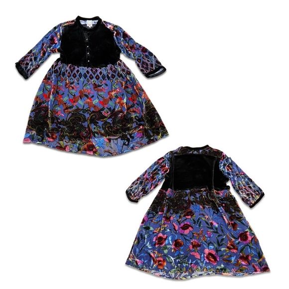 ⚠️NotForSale5/3/24⚠️Johnny Was Velvet Long Sleeve Dress - Picture 16 of 16